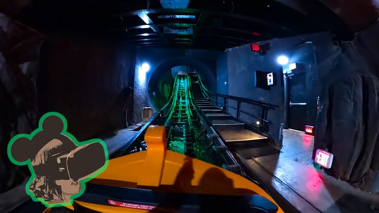 Journey to Atlantis at SeaWorld Orlando with Lights ON! Front Row POV 4K