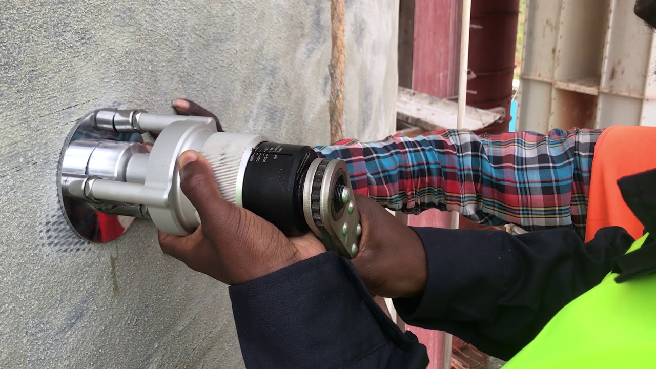 Pull of Test on a concrete silo