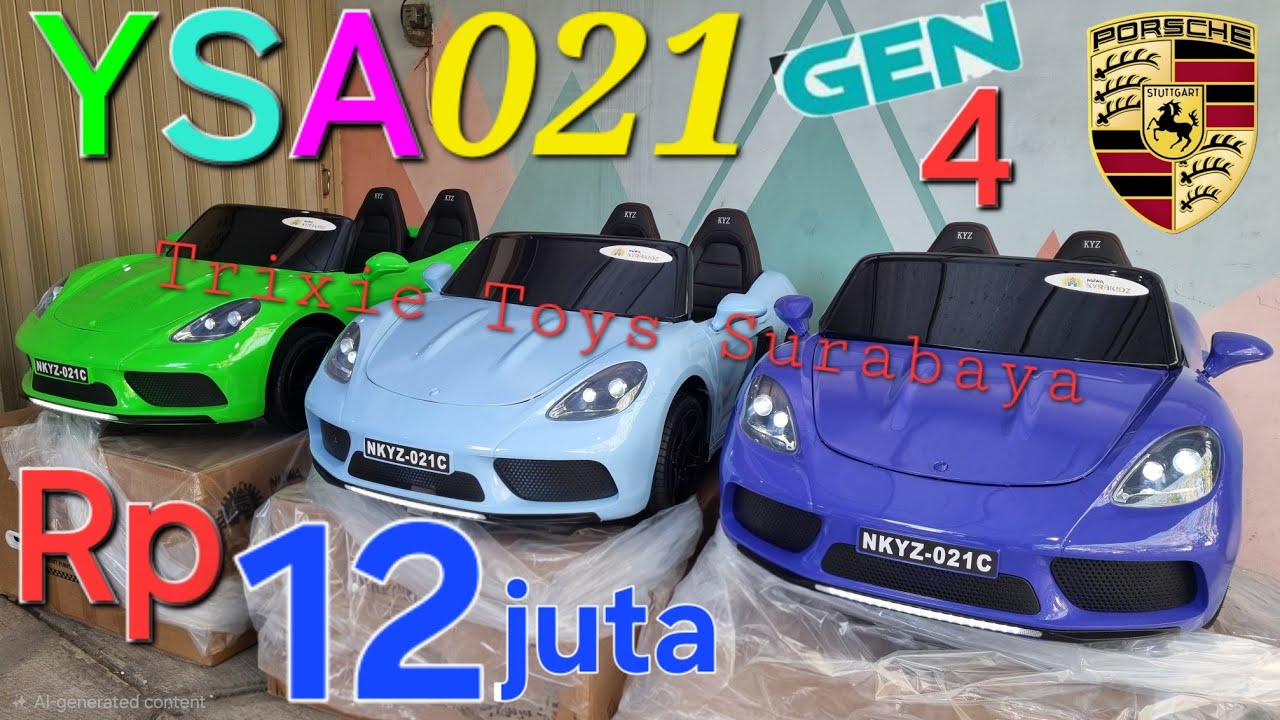 Porsche Brushless YSA NKYZ 021 Mainan Anak Mobil Aki JEEP Electric Kids Car Toys