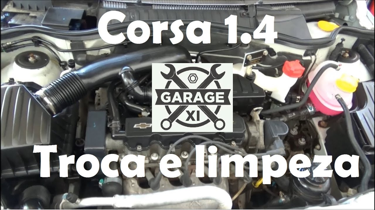 Corsa 1.4 - Troca do radiador e limpeza do sistema de arrefecimento.