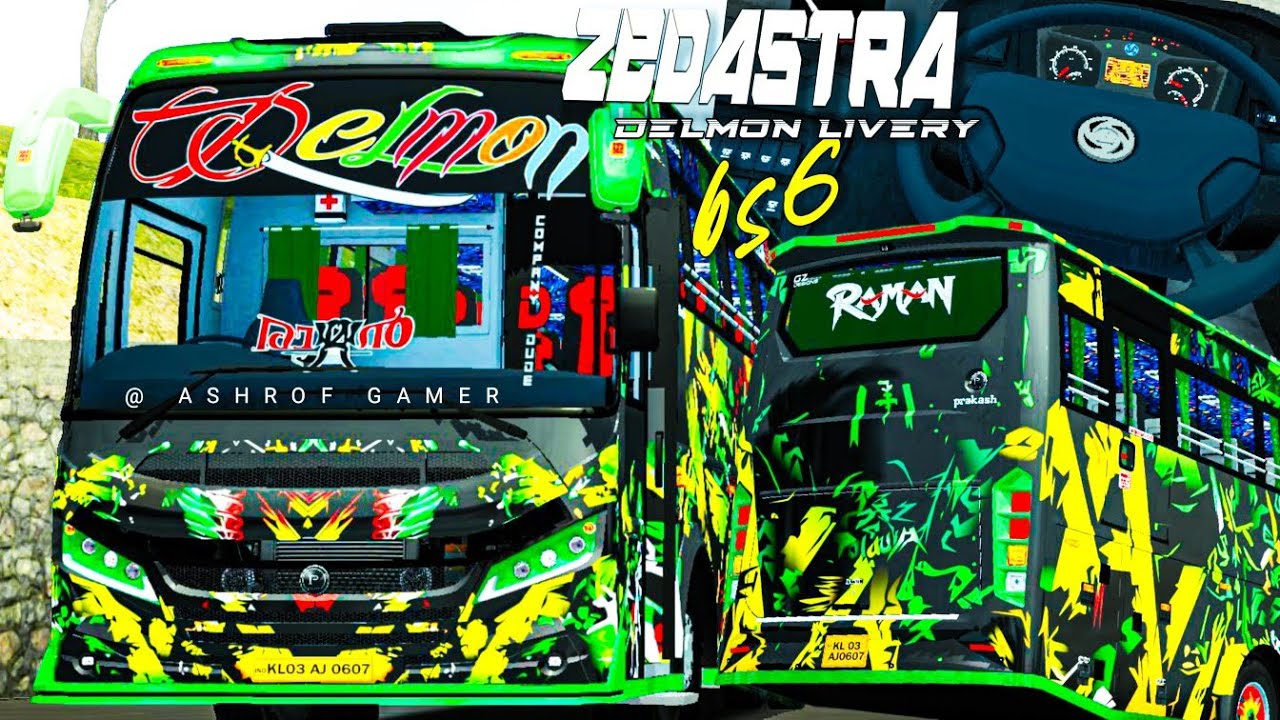 New Zedastra Delmon Bus Mod For Bus Simulator Indonesia |New Bus Mod For Bussid #bussidmod