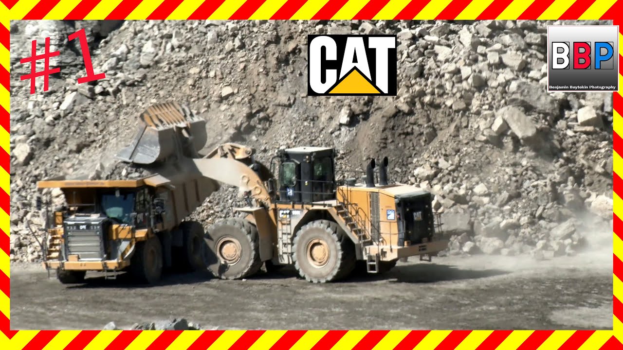 😎 Caterpillar 990K, 775G, 988H,... 😎, Ultra Zoom Shot, Limestone Quarry, Germany, August 2022. #1