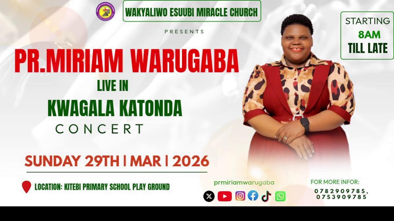 WEMC : SUNDAY MAIN SERVICE WITH PR. PR MIRIAM WARUGABA LIVE