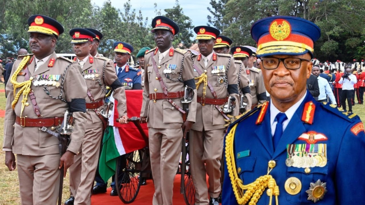 See what happened during KDF Boss General Francis Ogolla's burial ceremony in Siaya!!