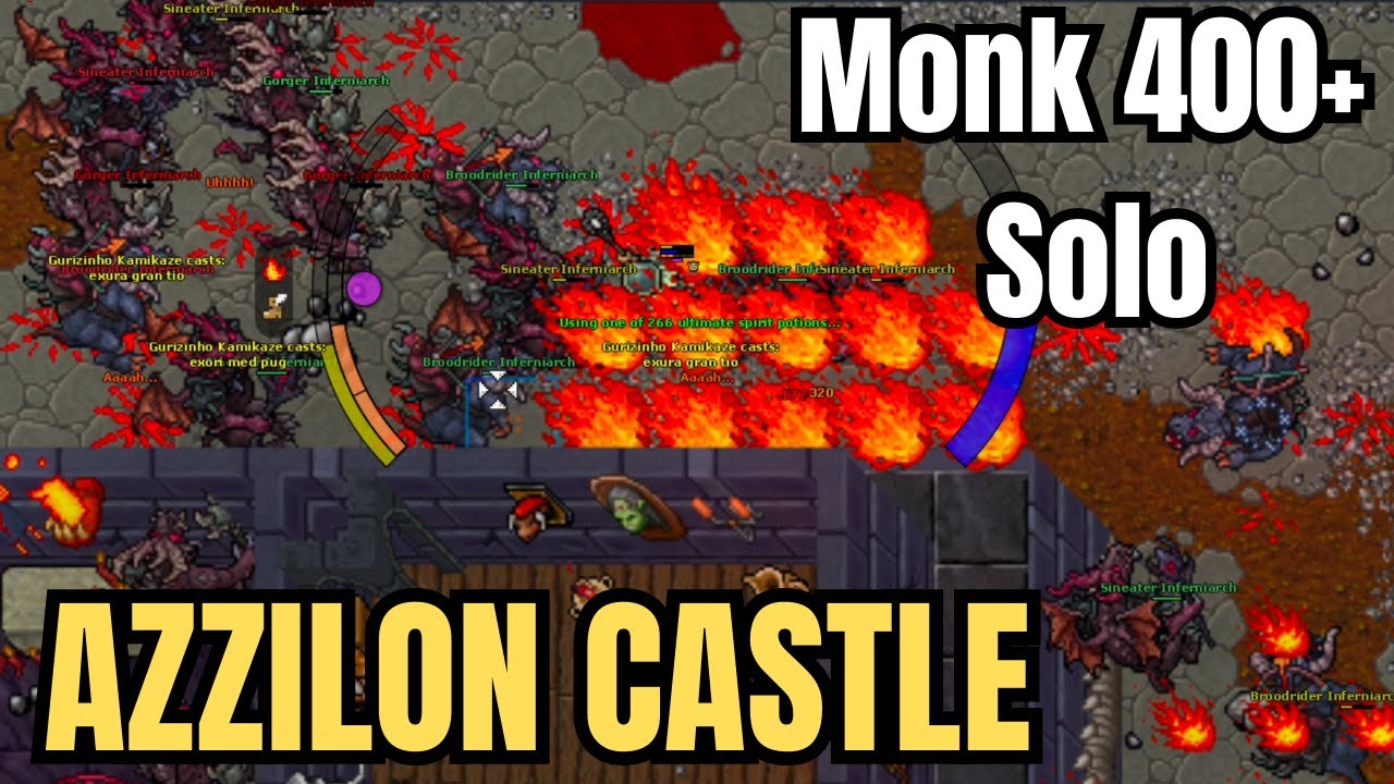Monk Solo Azzilon Castle Bestiary (4kk raw +)