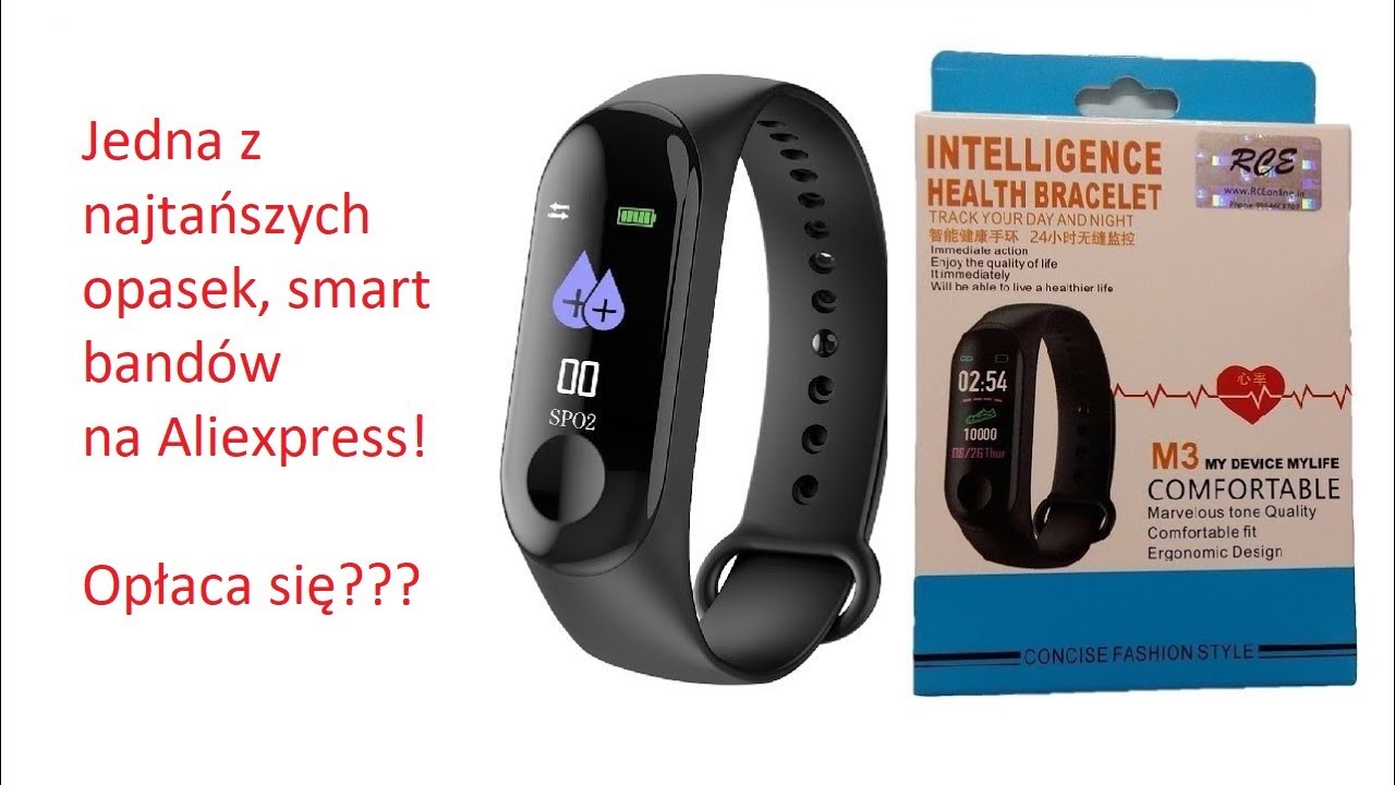 M3 opaska smart band aliexpress polska recenzja!