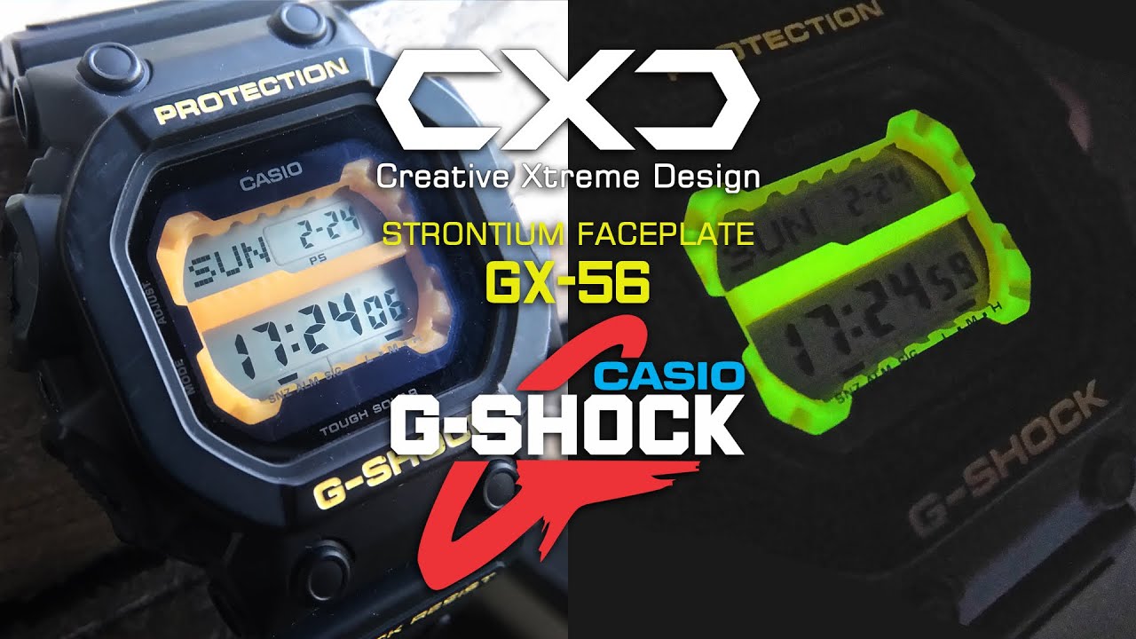 how to custom CASIO G SHOCK GX 56 with strontium faceplate by CXD only for the king