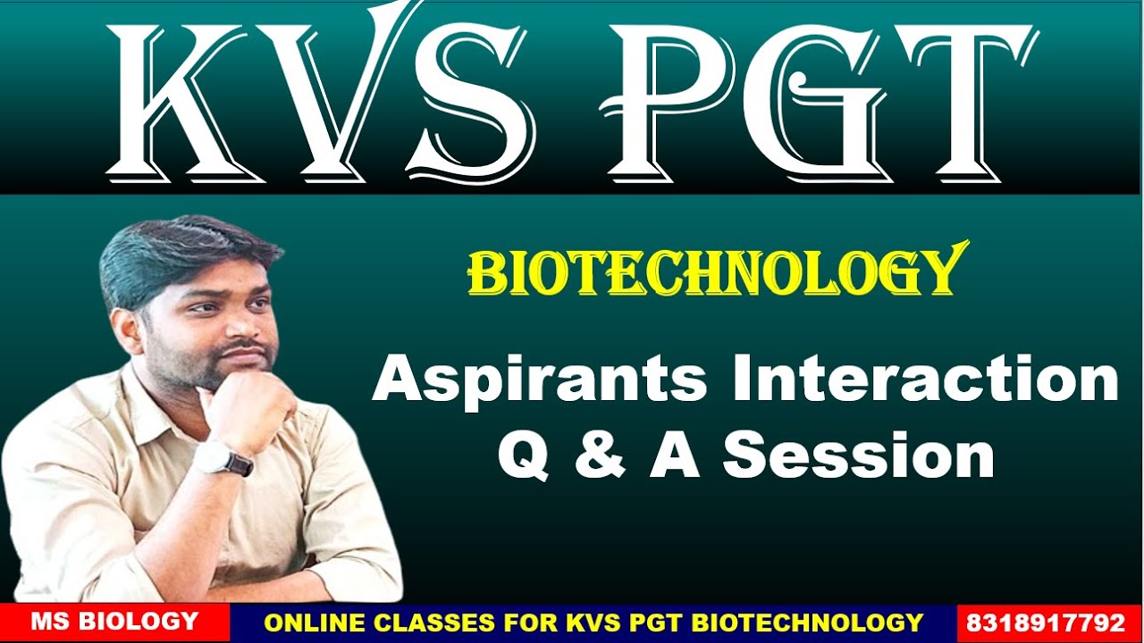 #KVS PGT BIOTECHNOLOGY#BIOLOGY#preparation #strategy #TIER I &II