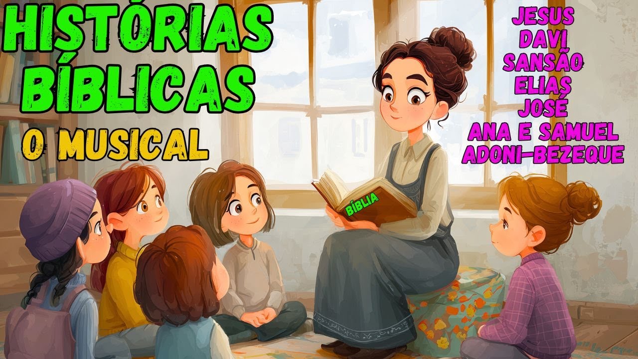 40 MINUTOS DE HISTÓRIAS BÍBLICAS CANTADAS  #viral #musica