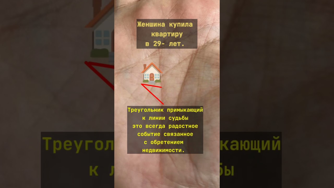 Как выглядит покупка квартиры на ладони . #хирология