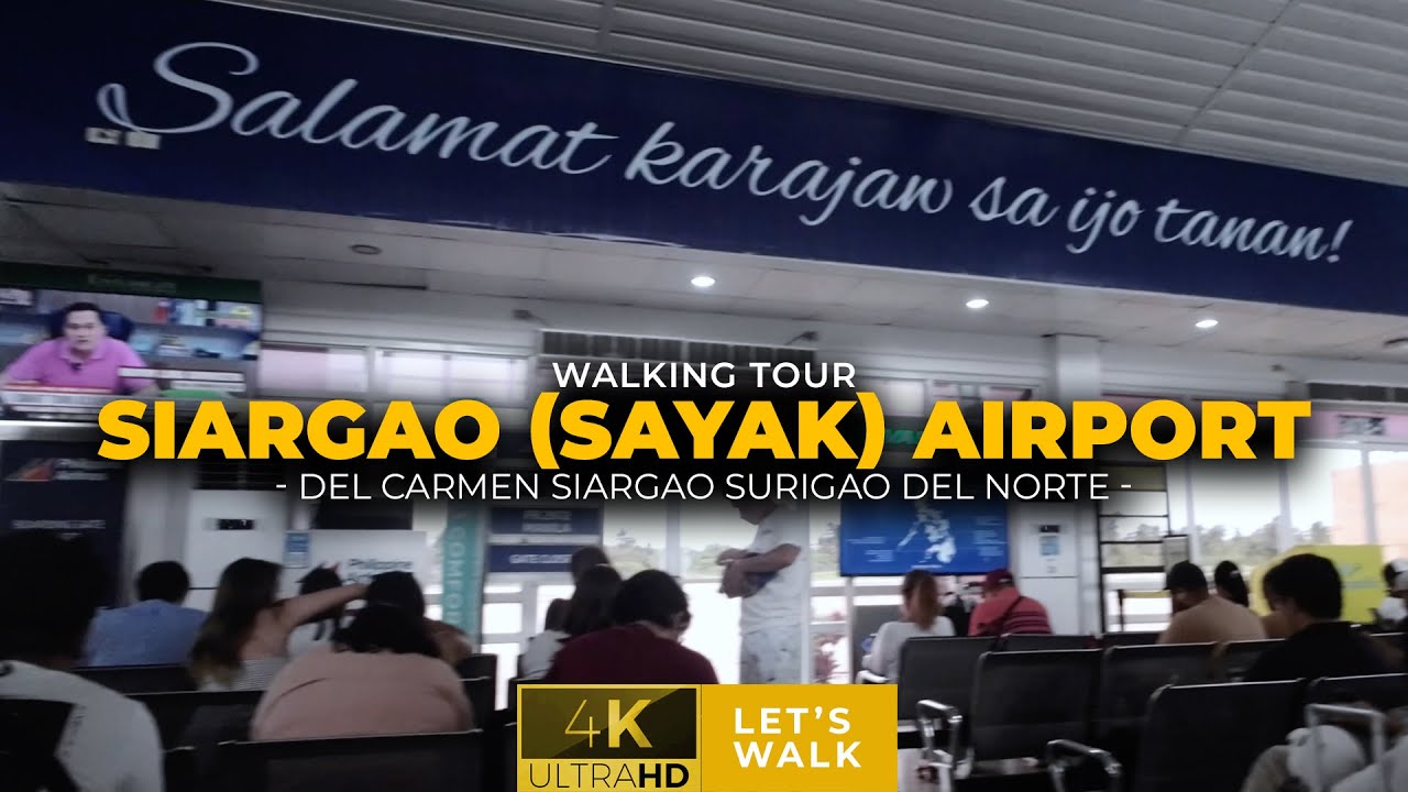 Siargao Sayak Airport Walking Tour | Leaving Siargao for Manila - A Quick Look Inside!