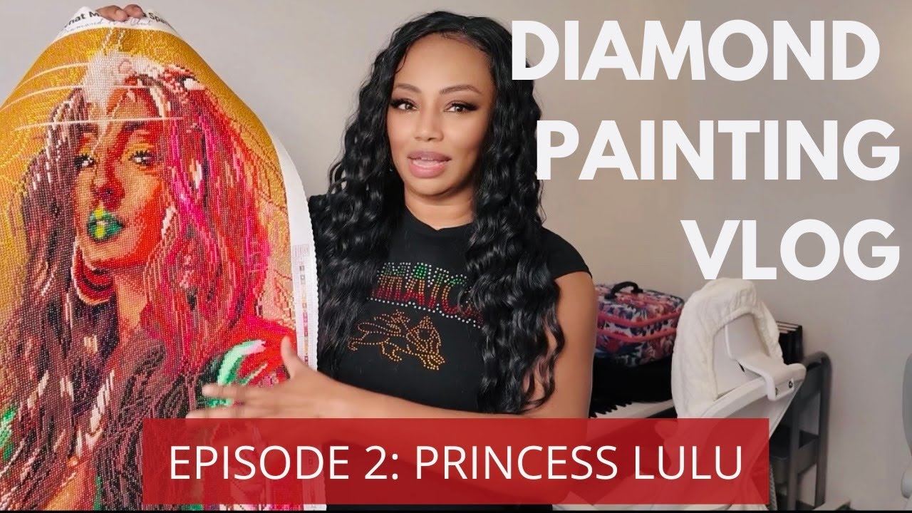 DIAMOND PAINTING VLOG 2 | Watch Me Complete This STUNNING Princess Lulu Diamond Painting!