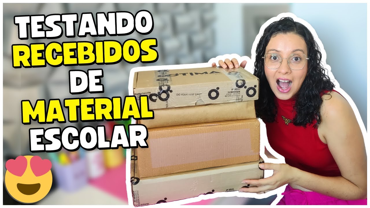 Recebi 4 Caixas de Material Escolar e Testei Tudo !!