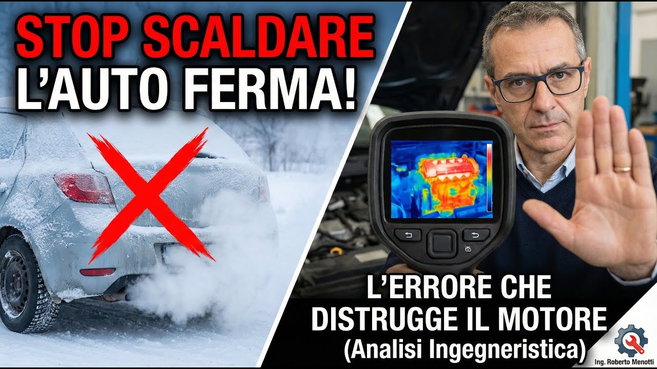 STOP a Scaldare l'Auto Ferma! ❄️ L'Errore che Distrugge il Tuo Motore (Analisi Ingegneristica)
