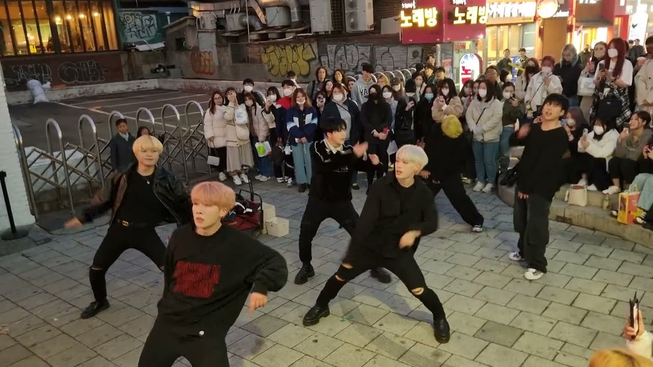 [STREET ARTIST] ANTARES. LONG TIME NO SEE. HONGDAE BUSKING (MIC DROP). 230309.