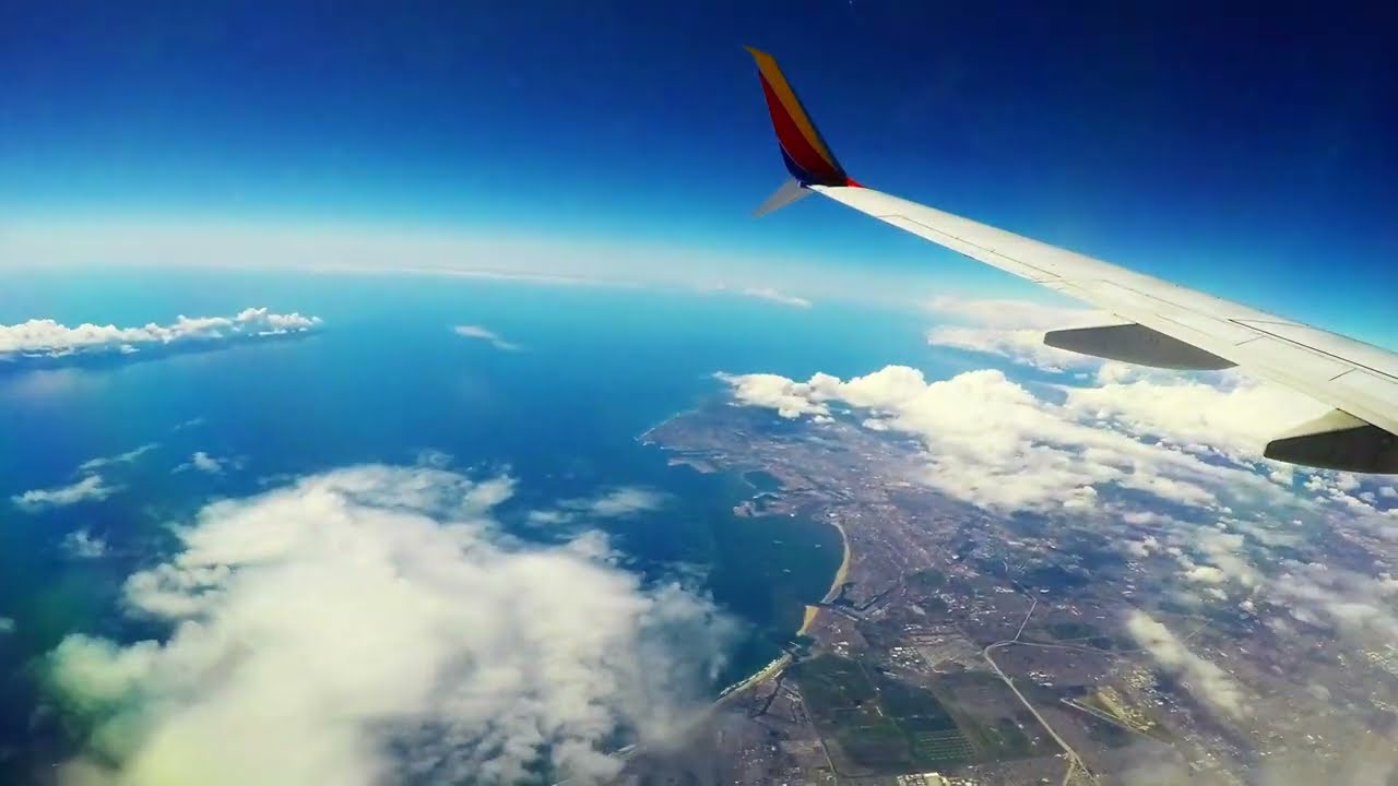 FULL FLIGHT from San Diego to Las Vegas in timelapse