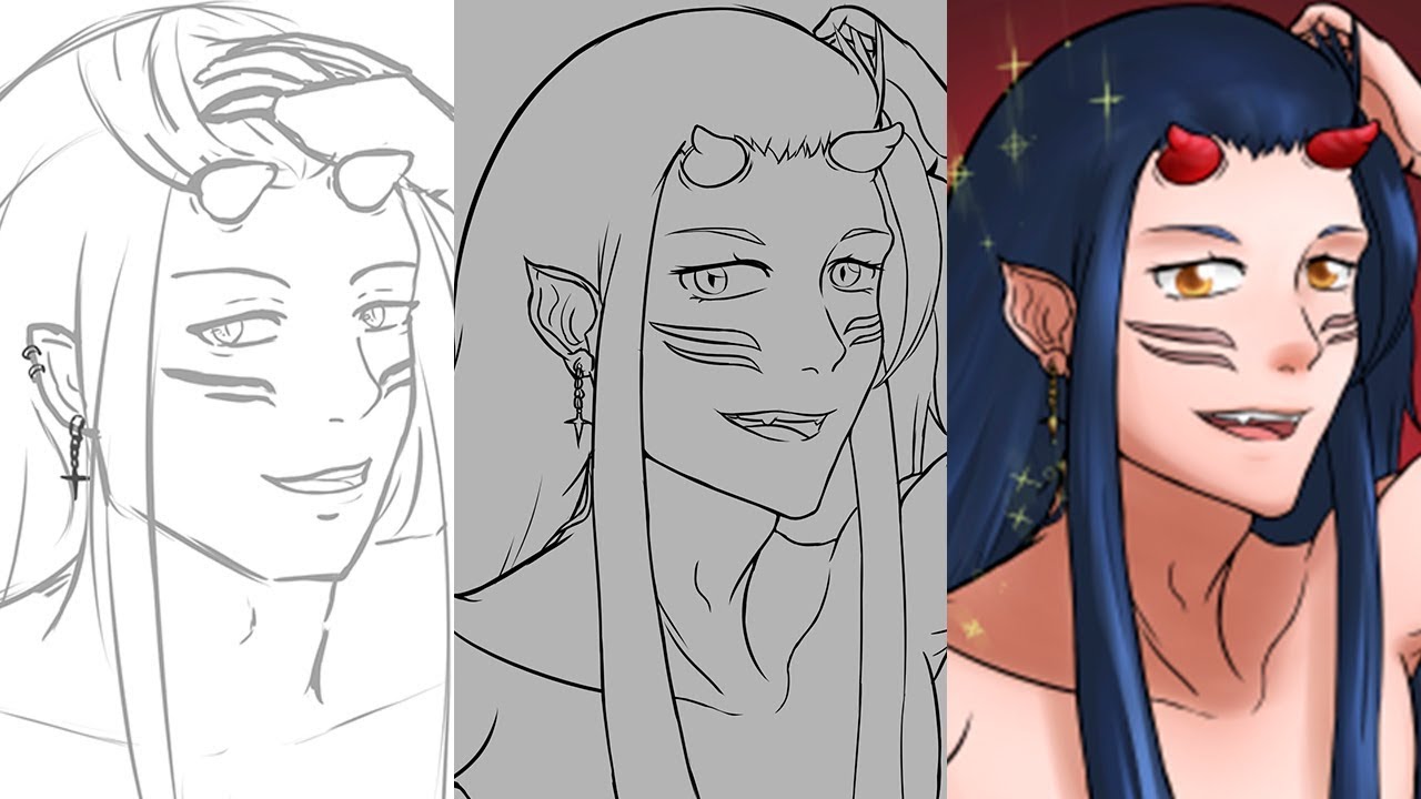 Speedpaint -  Person Exchange Challenge 1: Tem&aacute;tica Demonio