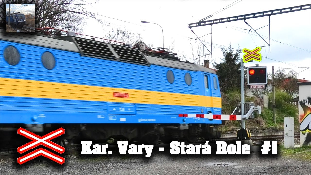 [Test nové kamery] Železniční přejezd Karlovy Vary - Rybáře || 2.5.2021