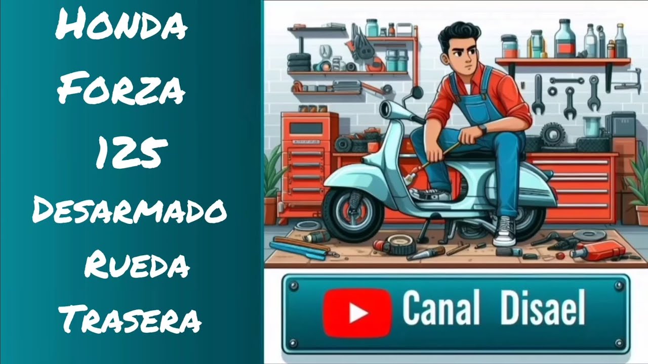Cambio de rueda trasera Honda Forza 125