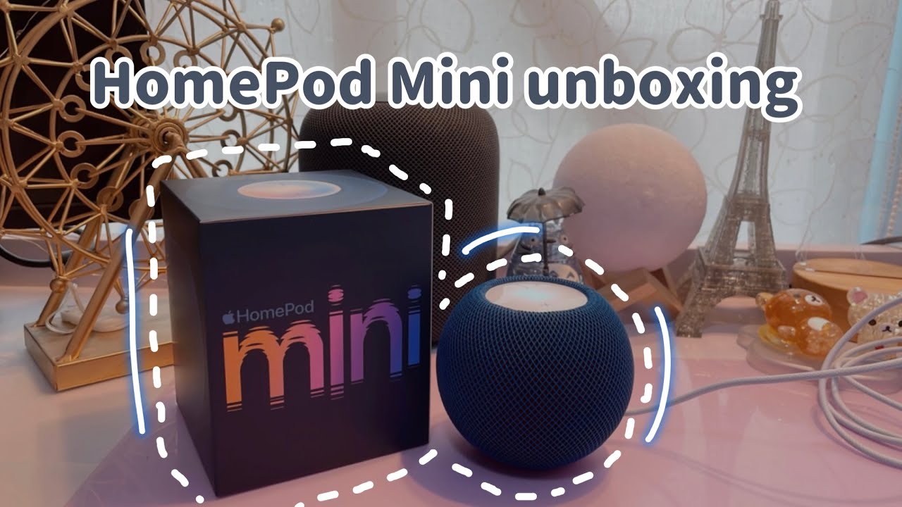 Unboxing HomePod mini (blue) 🩵🦕🐳🐬🐟🦋💎
