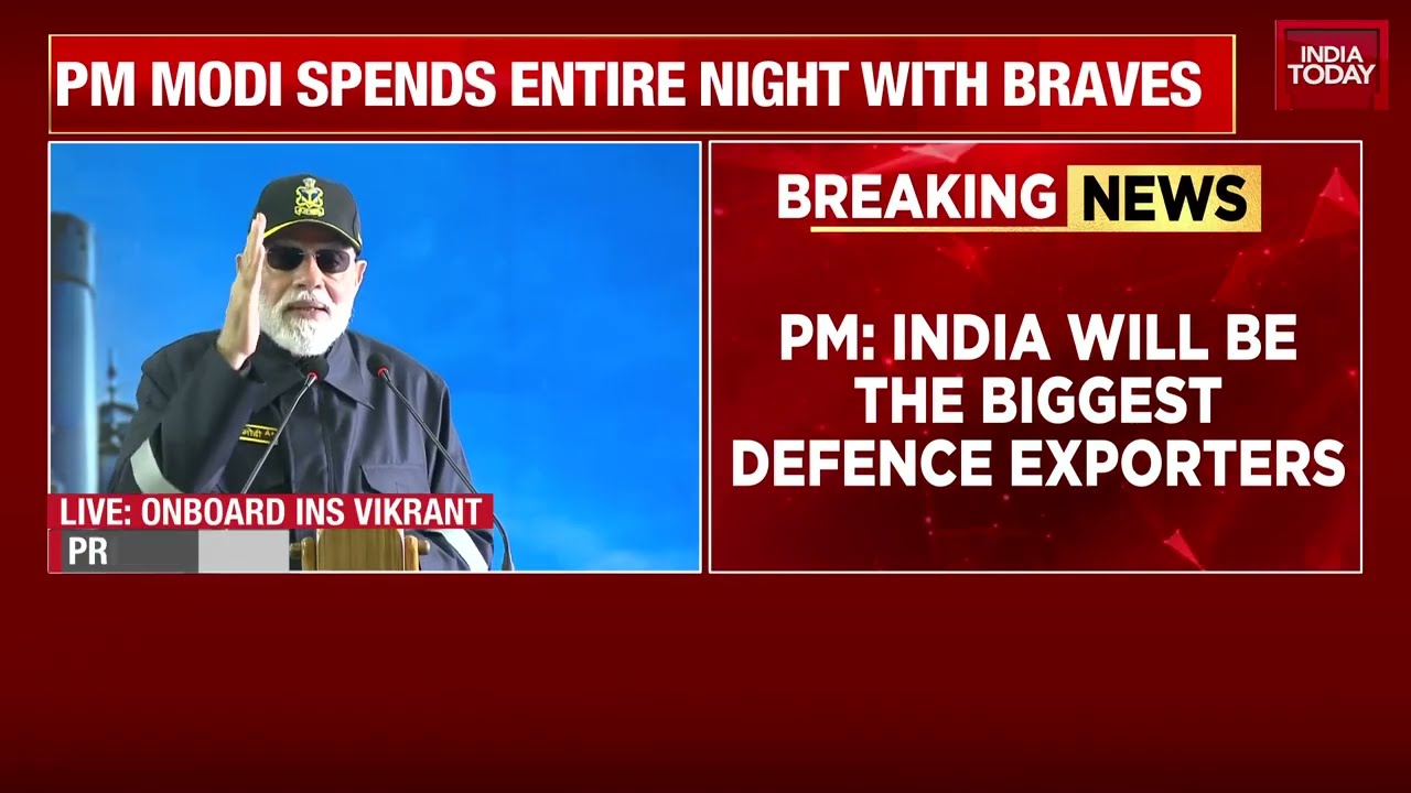 PM Modi's Diwali Speech On INS Vikrant: Maoist Terror Nearly Wiped Out Across India | News Live