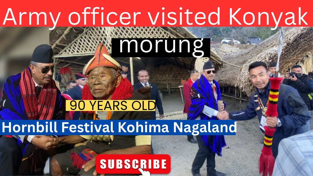 Honoring Traditions: Army Officer Visits Konyak Morung at Hornbill Festival 2025  #kohima #konyak 