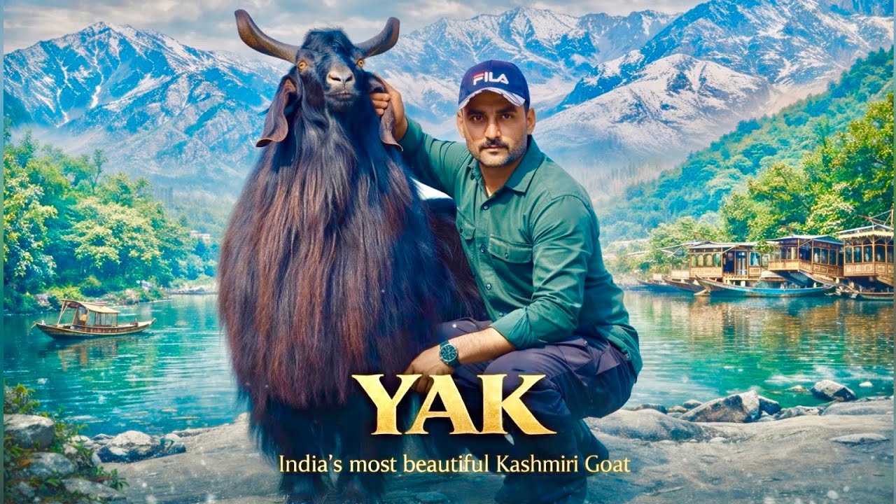 YAK - India Ka Sabse Khoobsurat Kashmiri Bakra at MBK Goat Farm Panvel
