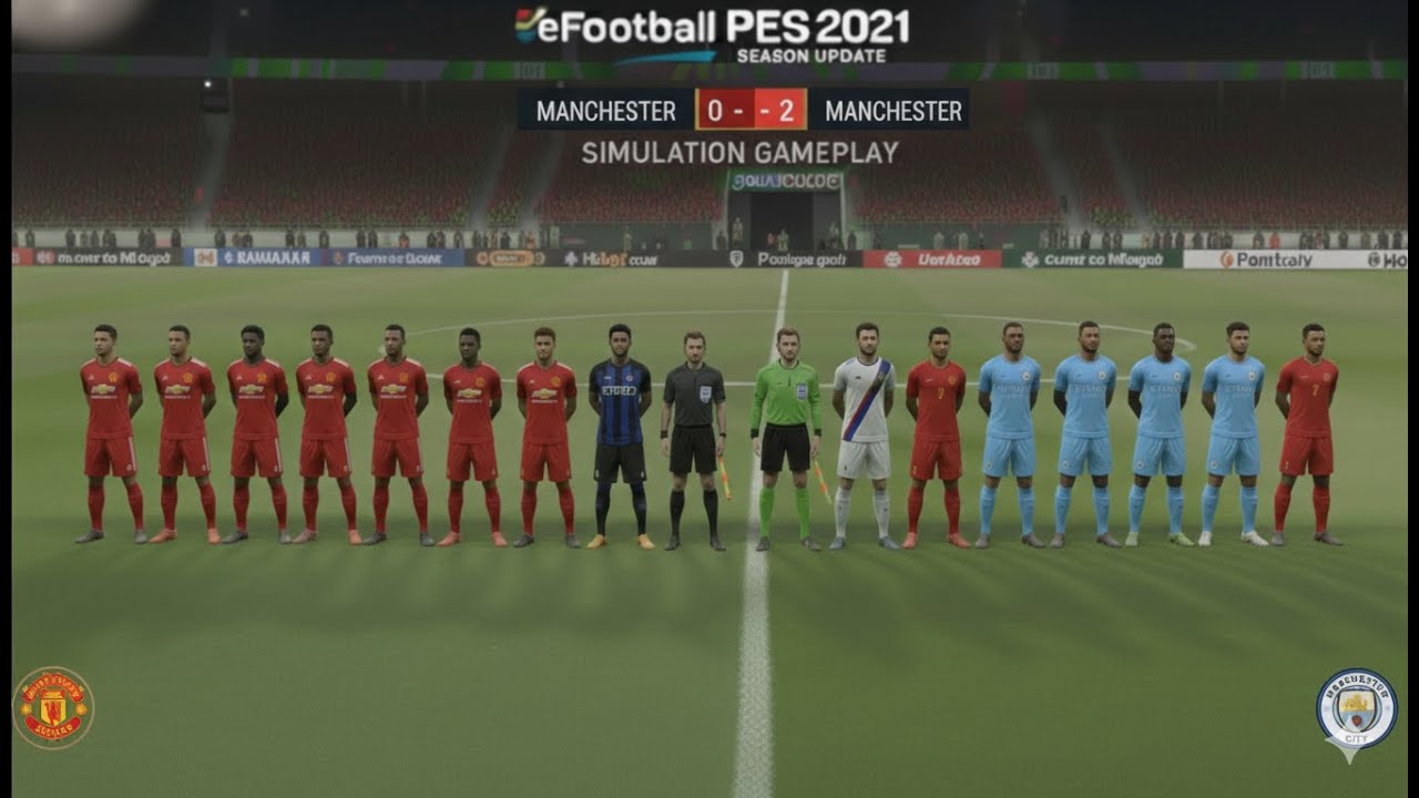 🔴LIVE: Manchester United vs Manchester City – Full PES 2021 Match Live Stream ⚽🔥 | ​​