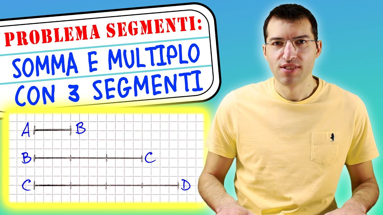 Problema con tre segmenti: conosciamo la somma e i multipli - 1ª, 2ª e 3ª Media [Tutorial genitori]