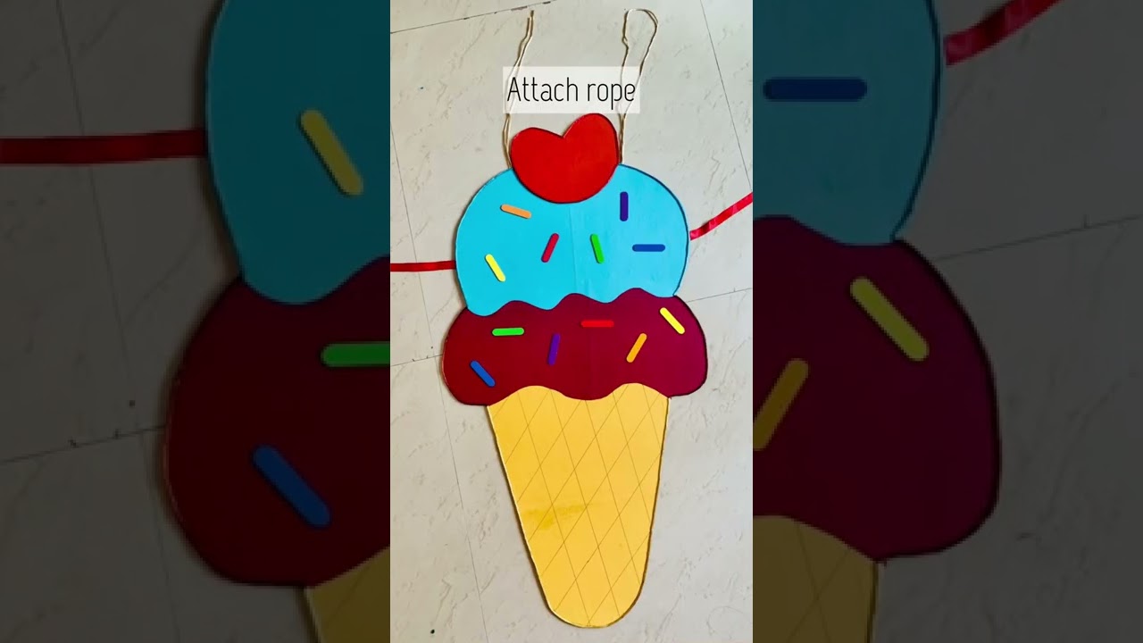 DIY - Ice Cream costume for Fancy Dress Competition in school | Ice cream costume for Toddlers