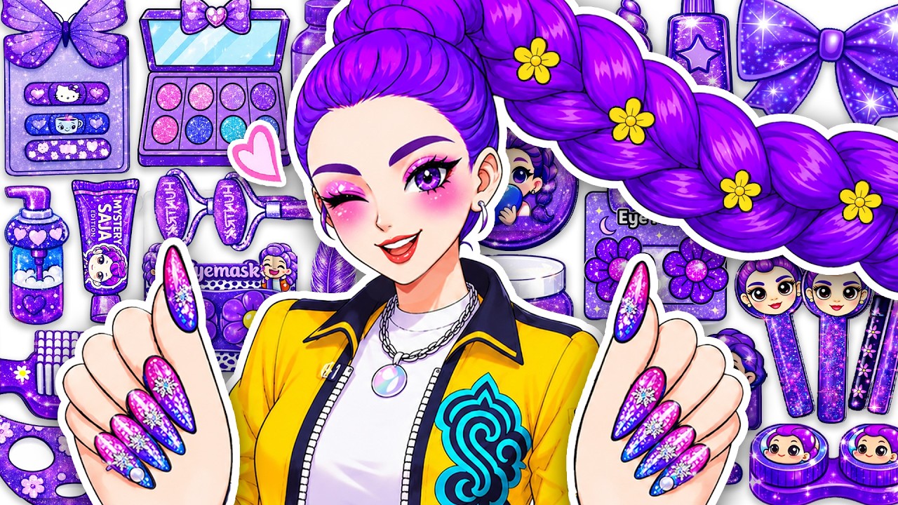 DIY из бумаги🎀K-pop охотники на демонов, бьюти-преображение Rumi + секретная коробочка с идеальны...