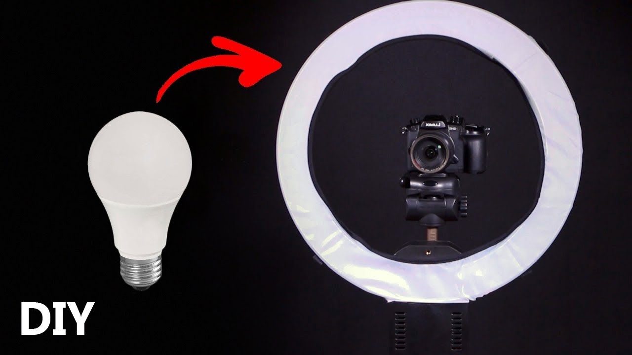 DIY : How to Make Ring light for YouTube and tiktok at home ! Ring light: