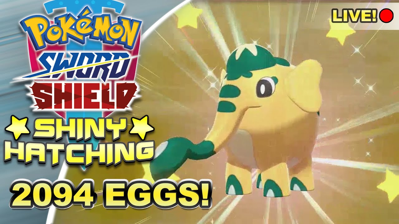 Shiny Cufant @ 2094 Eggs LIVE REACTION! - Pokemon Sword / Shield