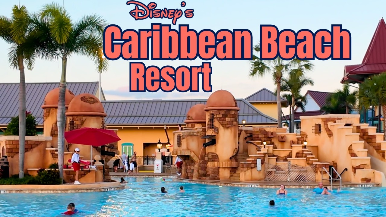 Disney’s Caribbean Beach Resort Tour | Pools, Dining, Skyliner & Full Property Walkthrough