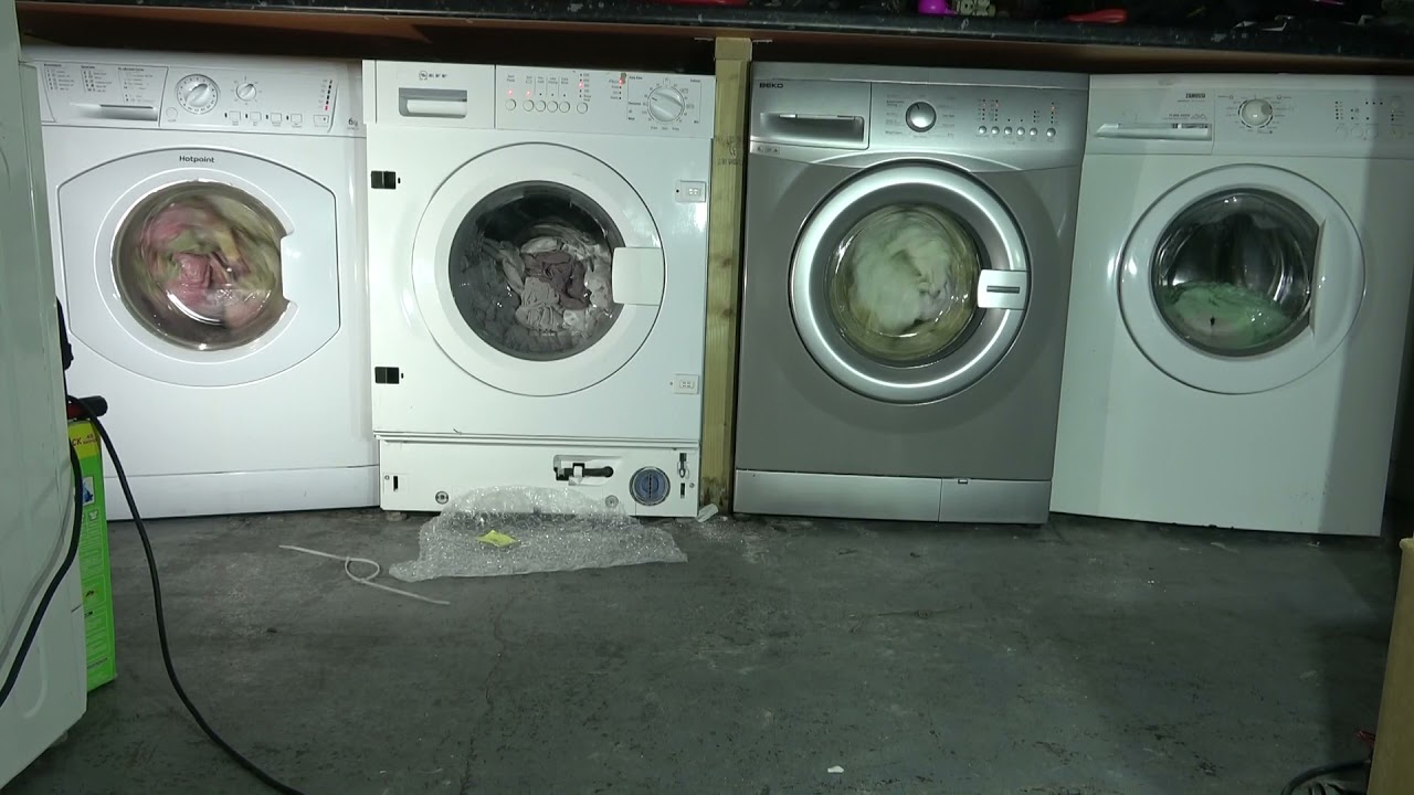wash race No.295 - Hotpoint vs Neff vs Beko vs Zanussi / synthetics 60'c