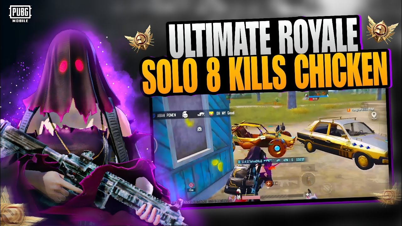 Ultimate Royale Solo 8 Kills Chicken Dinner Gameplay 👻 | PUBG Mobile 