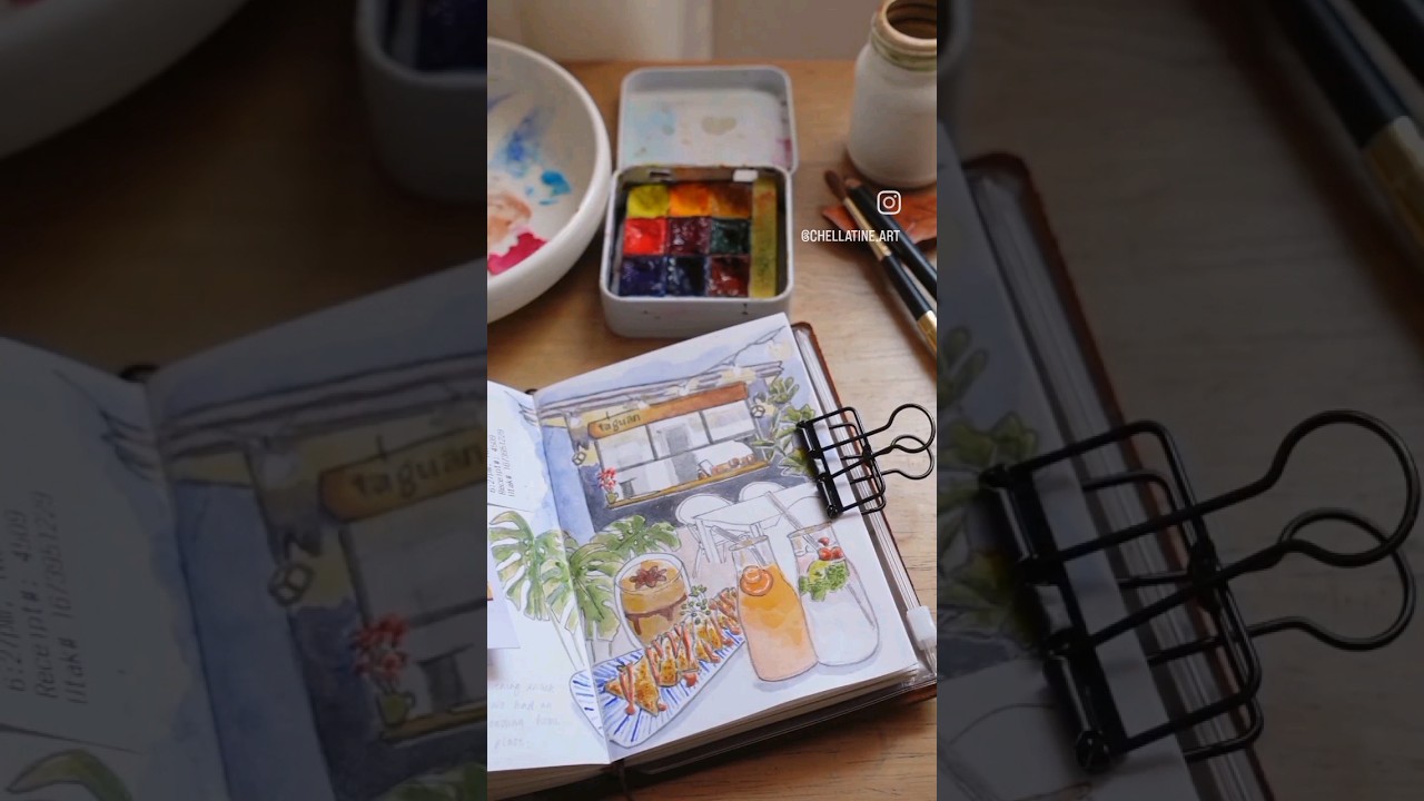 Illustrated Journal | Sketchbook | Taguan Cafe 