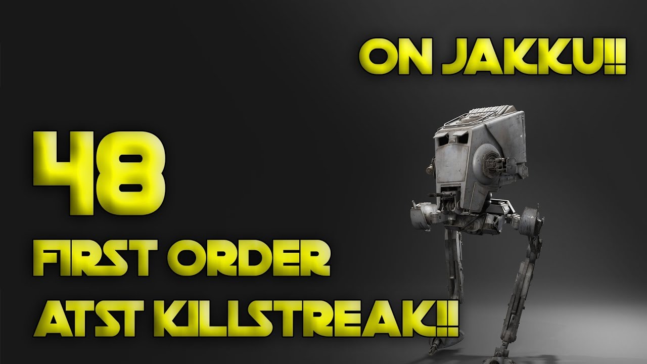 Star Wars Battlefront 2 - 48 AT-ST KILLSTREAK ON JAKKU!!