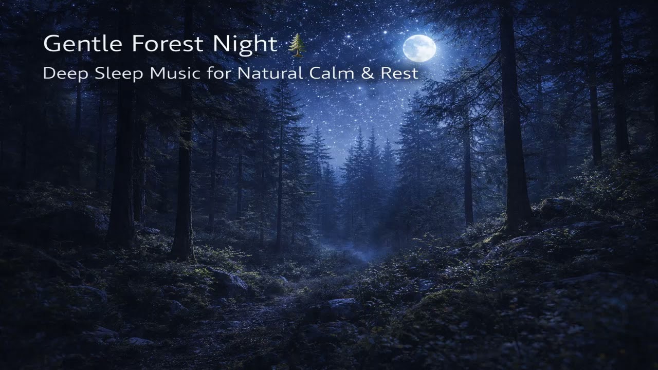 Gentle Forest Night 🌲 Deep Sleep Music for Natural Calm & Rest