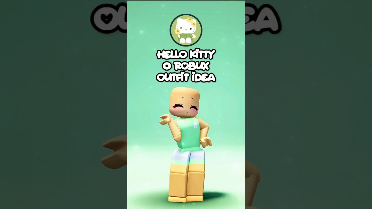 0 Robux Outfit Idea 🤩🥰 Spring Hello Kitty #roblox #robloxshorts