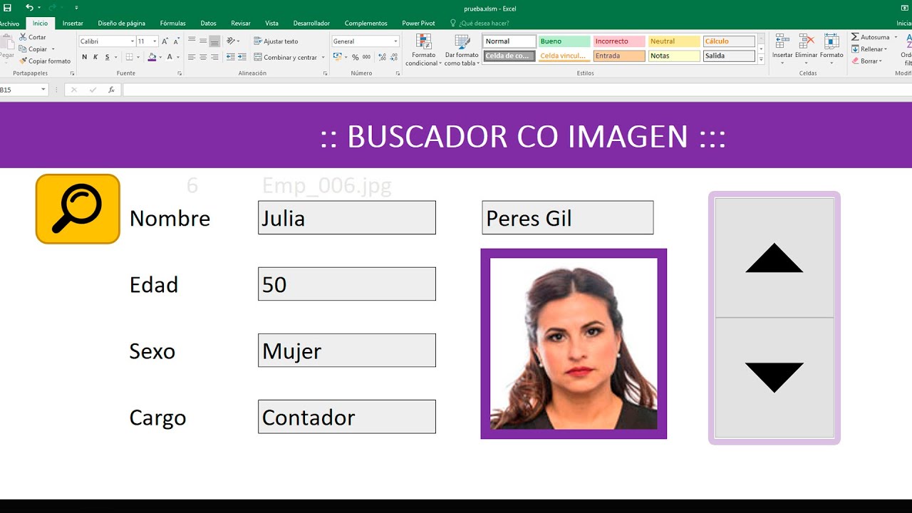 Como hacer un buscador con imagenes en Excel (Macro VBA)