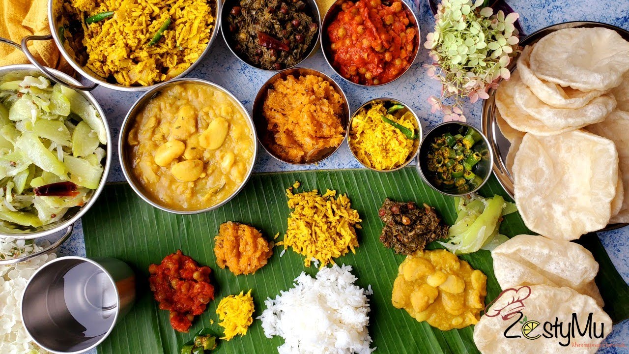 Mauritius seven Curries on fresh plantain leaves | 7 cari et ti pouri | Part 1