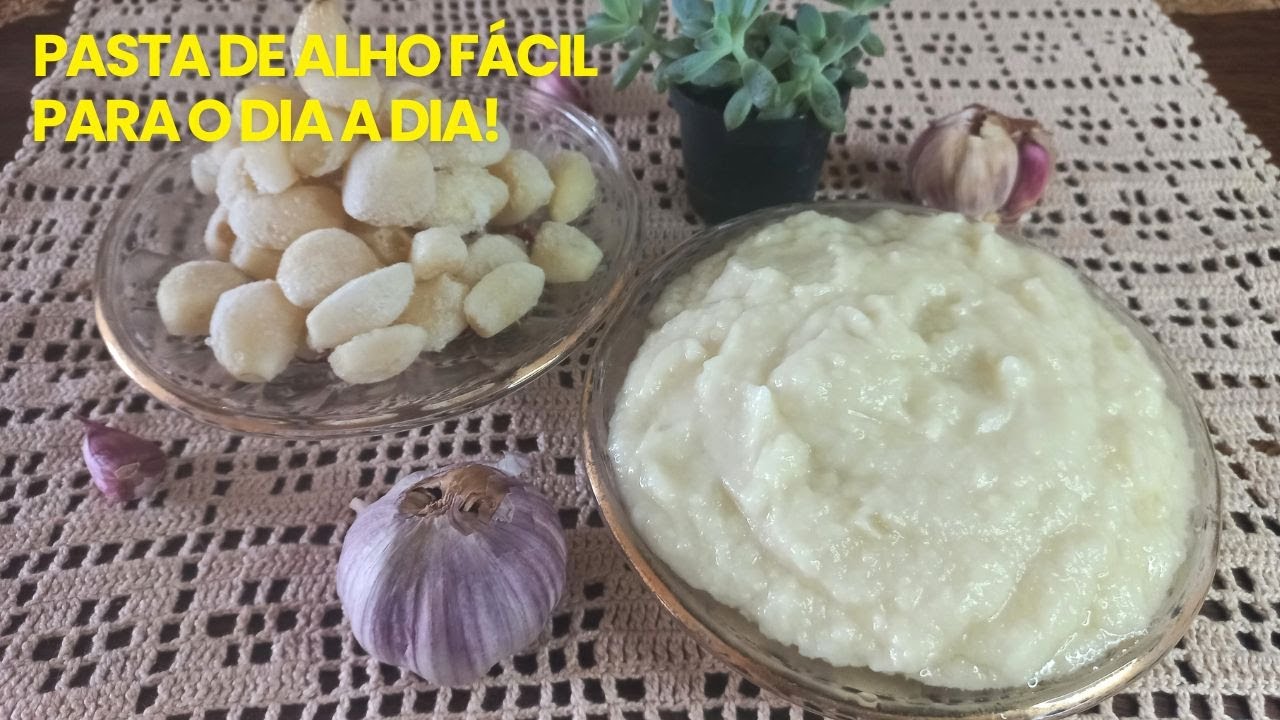PASTA DE ALHO FÁCIL PARA O DIA A DIA!