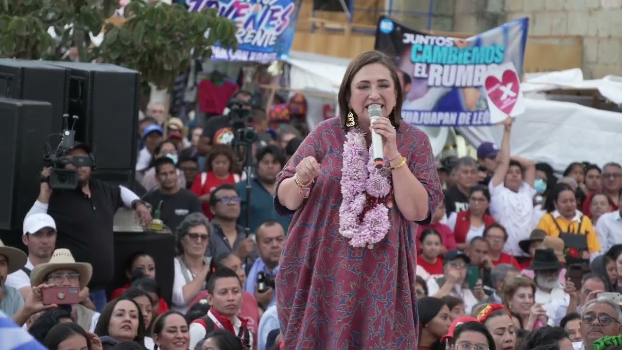 Xóchitl Gálvez, discurso con Sociedad Civil en Oaxaca