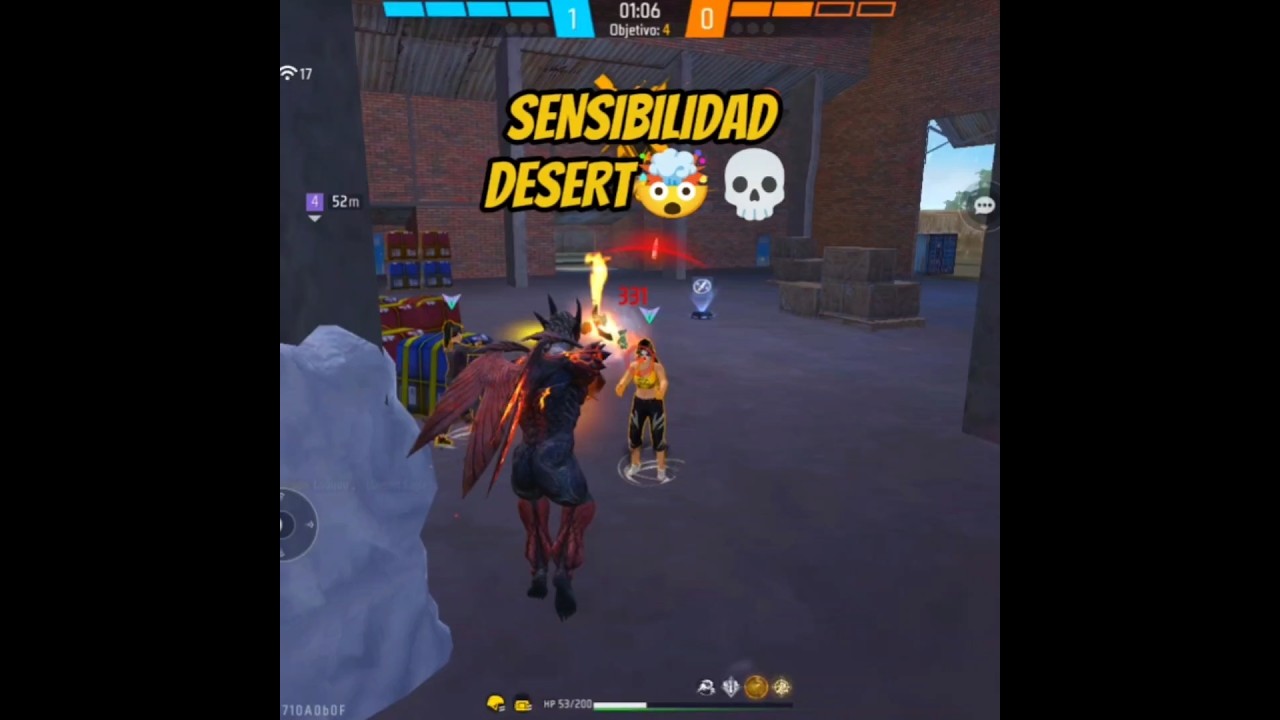 SENSIBILIDAD DESERT 💀 #freefire