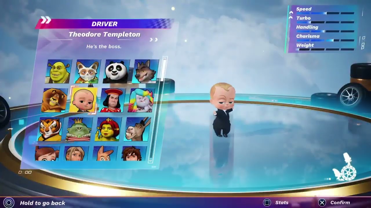 Theodore Templeton Every Cup (Turbo) Dreamworks All-Stars Kart Racing