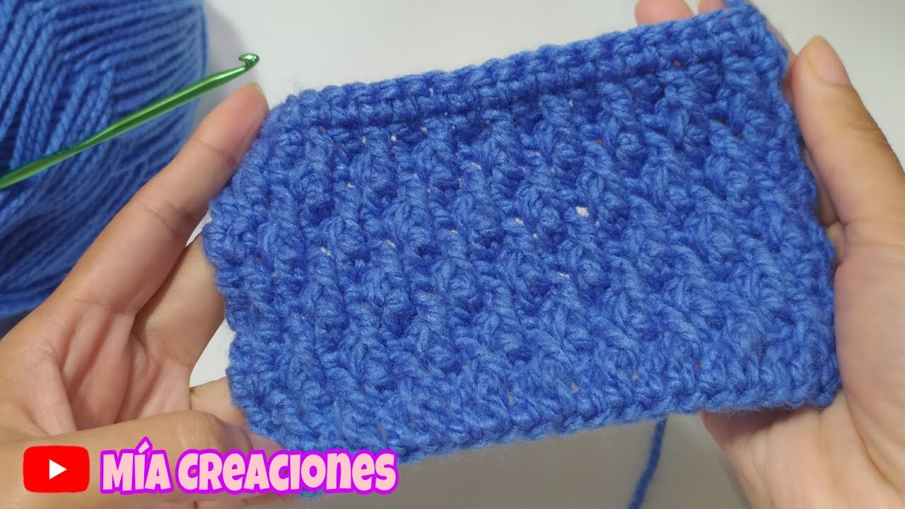 Punto a Crochet Gotitas de Lluvia/ Punto Granizo a Ganchillo/Crochet Stitch Rain Droplets/Punto N# 6