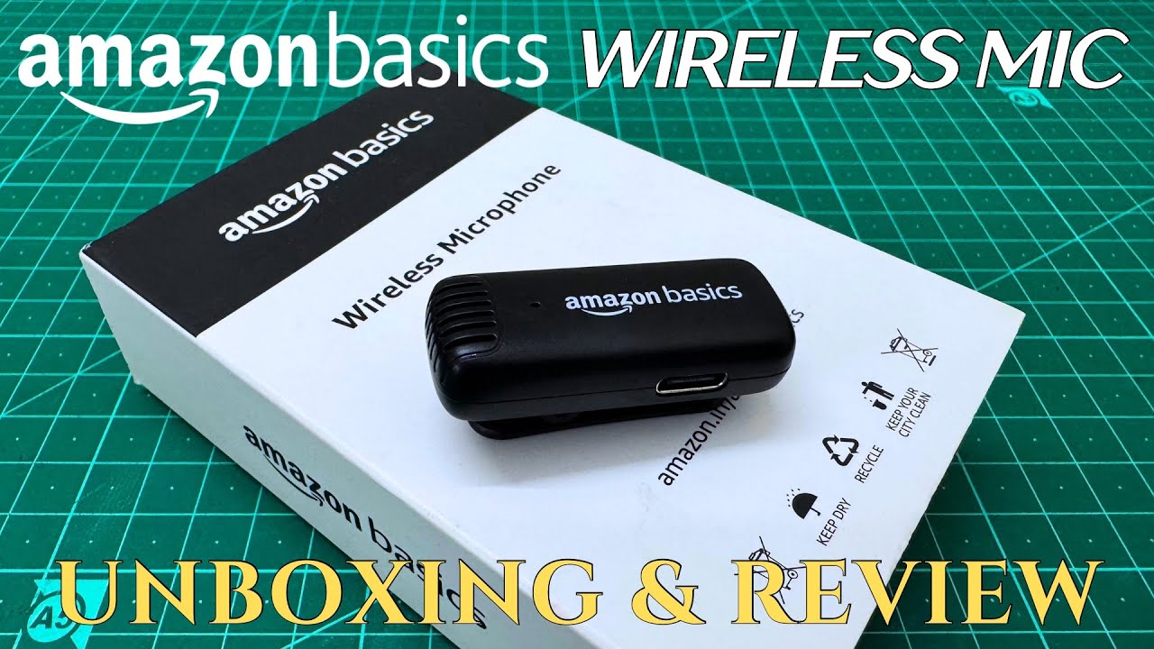 AmazonBasics USB C Wireless Mic - Unboxing & Review