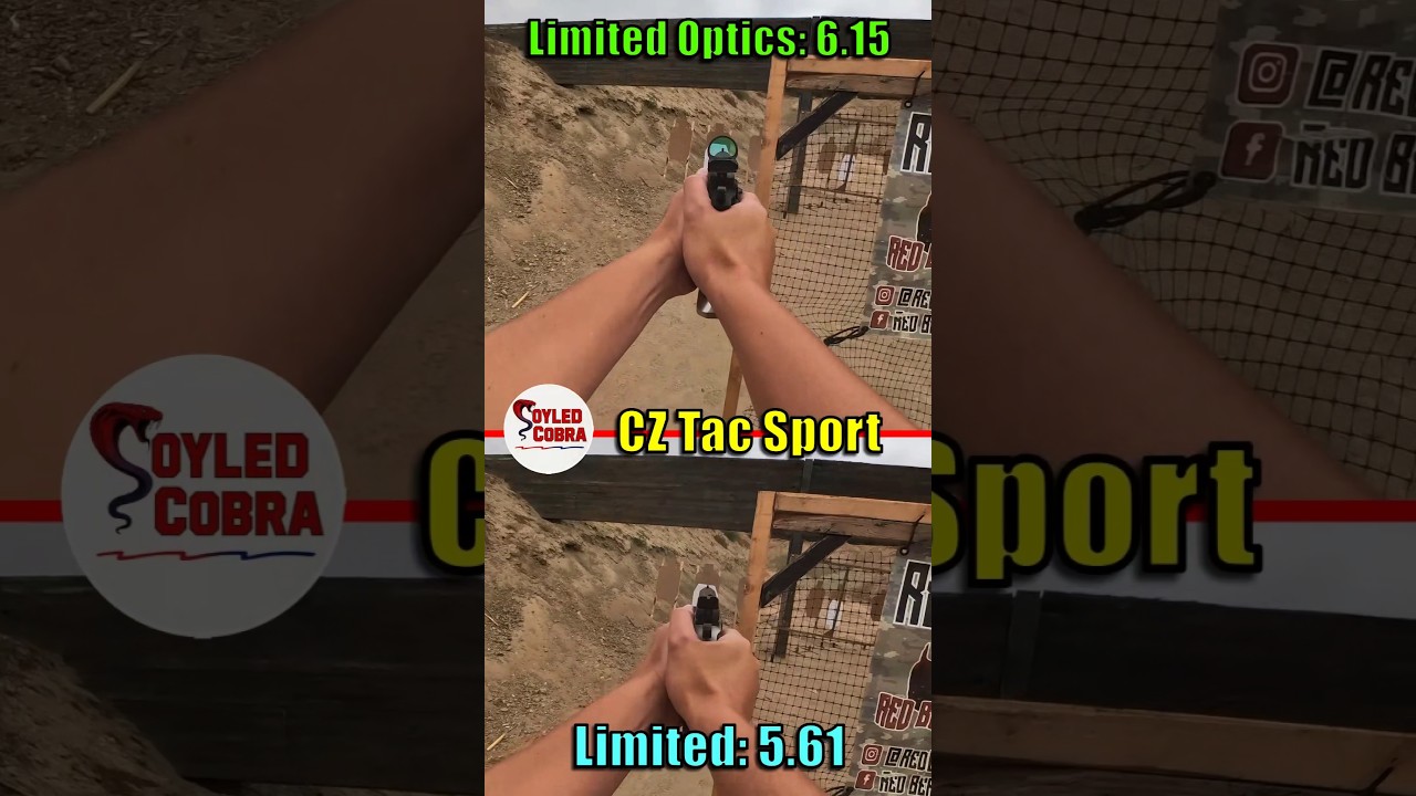 CZ Tactical Sports Red Dot vs Iron Sights 