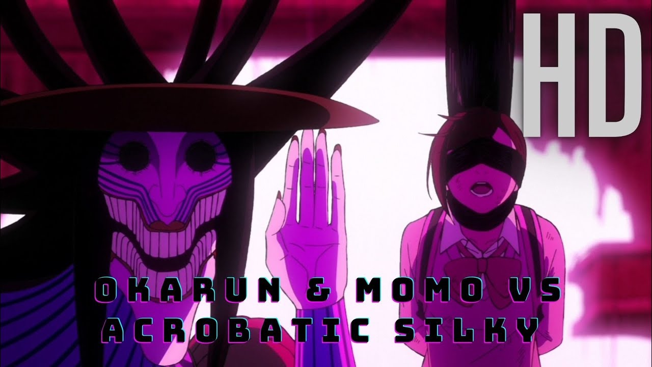 Okarun & Momo vs Acrobatic Silky Part 1(Eng Dub)||Dandadan(Dub)
